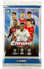 2022-23 Topps Chrome UEFA Club Competitions Soccer Hobby Pack