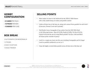 2020-21 Select Basketball Hobby Pack