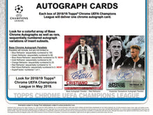2018-19 Topps UEFA Champions League Chrome Soccer Hobby Pack