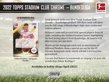 2021-22 Topps Stadium Club Chrome Bundesliga Soccer Hobby Pack