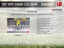 2021-22 Topps Stadium Club Chrome Bundesliga Soccer Hobby Pack