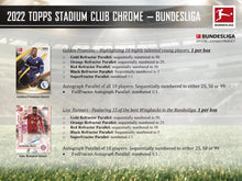 2021-22 Topps Stadium Club Chrome Bundesliga Soccer Hobby Pack