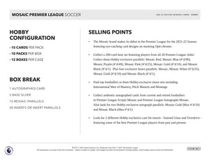 2021-22 Panini Mosaic Premier League EPL Soccer Hobby Pack