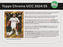 2024-25 Topps Chrome UEFA Club Competitions Soccer Hobby Pack