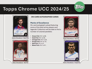 2024-25 Topps Chrome UEFA Club Competitions Soccer Hobby Pack