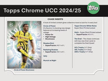 2024-25 Topps Chrome UEFA Club Competitions Soccer Hobby Pack