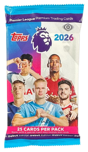 2025-26 Topps Premier League EPL Soccer Hobby Pack – Sports Cards