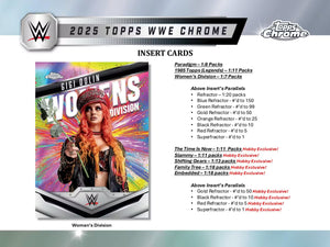 2025 Topps Chrome WWE Wrestling Hobby Pack