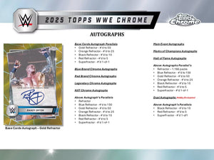 2025 Topps Chrome WWE Wrestling Hobby Pack