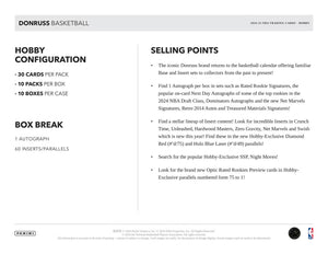 2024-25 Panini Donruss Basketball Hobby Pack