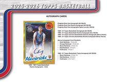 2025-26 Topps Basketball Hobby Pack