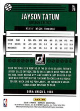 2018-19 Panini Donruss #76 Jayson Tatum