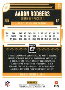 2018 Donruss Optic #37 Aaron Rodgers