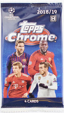 2018-19 Topps UEFA Champions League Chrome Soccer Hobby Pack