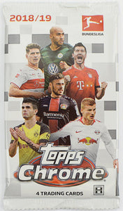 2018-19 Topps Chrome Bundesliga Soccer Hobby Pack