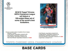 2018-19 Topps UEFA Champions League Chrome Soccer Hobby Pack