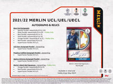 2021-22 Topps UEFA Champions League Merlin Chrome Soccer Hobby Pack