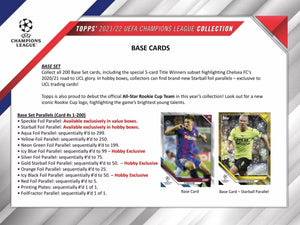 2021-22 Topps UEFA Champions League Collection Soccer Hobby Pack