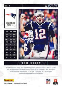 2019 Panini Luminance #4 Tom Brady
