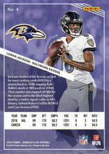 2019 Panini Donruss Elite #4 Lamar Jackson