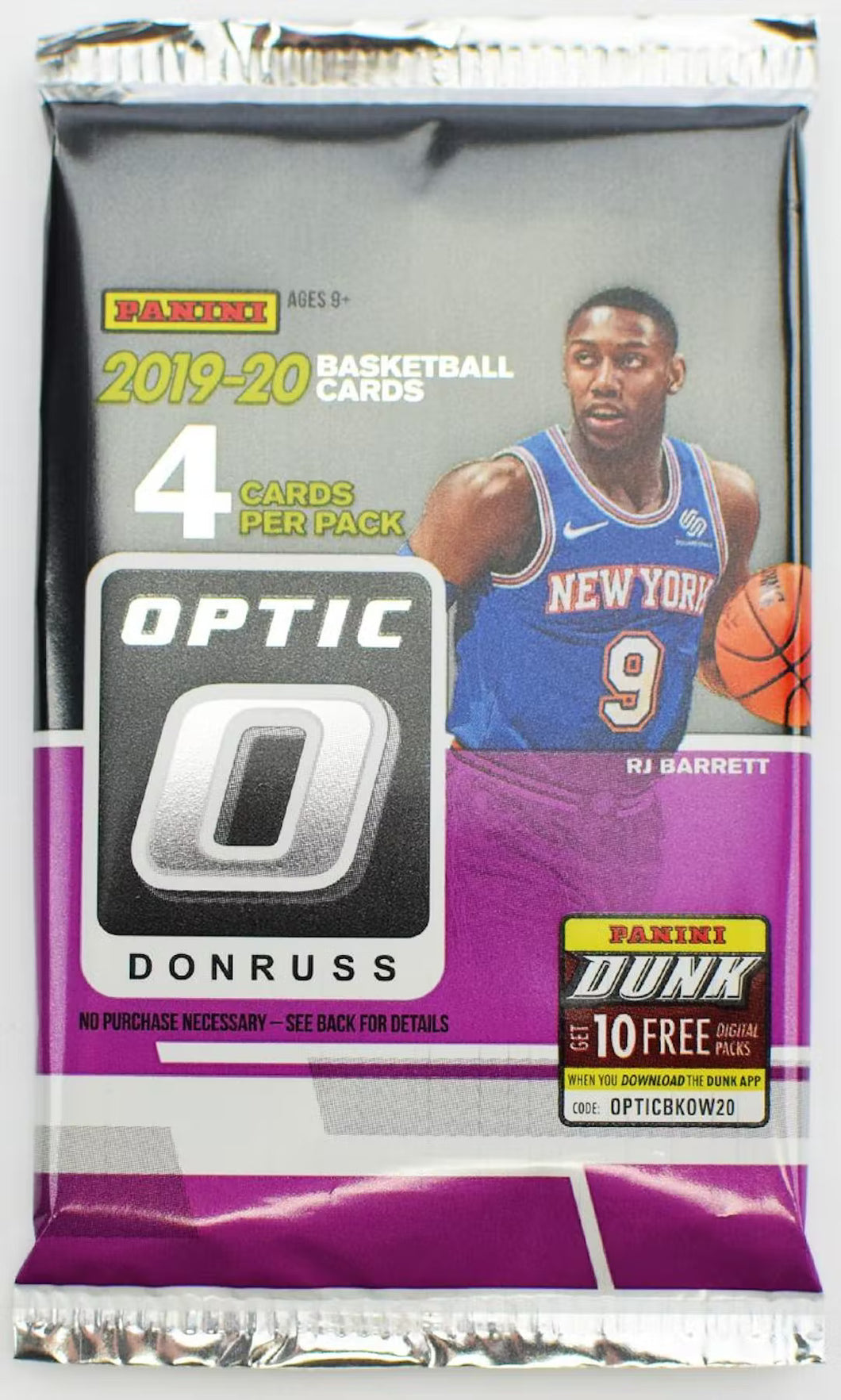 2019-20 Panini Donruss Optic Basketball Hobby Pack