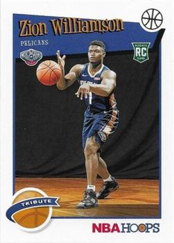 2019-20 NBA Hoops #296 Hoops Tribute Zion Williamson