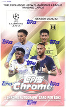 2021-22 Topps UEFA Champions League Chrome Soccer Hobby Pack