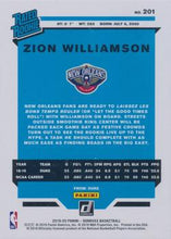 2019-20 Donruss #201 Zion Williamson RR, RC