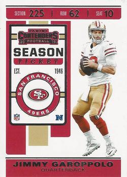 2019 Panini Contenders #87 Jimmy Garoppolo