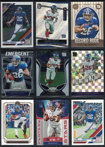 Saquon Barkley - New York Giants - 9 Card Lot