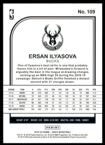 2019-20 Hoops Blue #109 Ersan Ilyasova