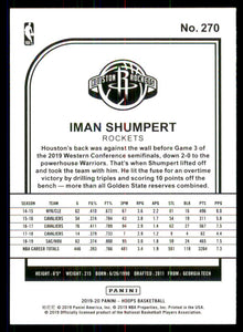 2019-20 Hoops Purple #270 Iman Shumpert