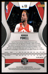2019-20 Panini Prizm Prizms Pink Ice #159 Norman Powell