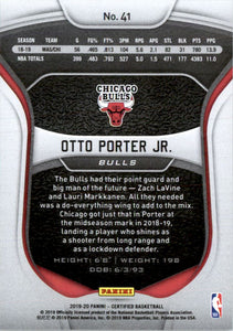 2019-20 Certified Mirror Red #41 Otto Porter Jr.