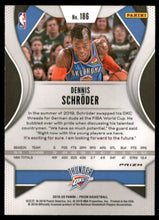 2019-20 Panini Prizm Prizms Orange Ice #186 Dennis Schroder