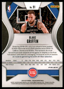 2019-20 Panini Prizm Prizms Ruby Wave #91 Blake Griffin