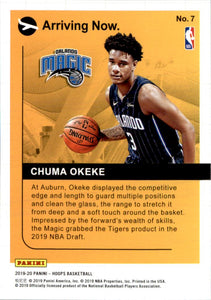 2019-20 Hoops Arriving Now Winter #7 Chuma Okeke