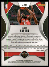 2019-20 Panini Prizm Prizms Hyper #107 James Harden