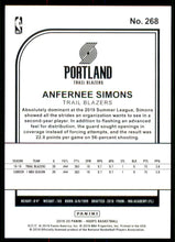 2019-20 Hoops #268 Anfernee Simons