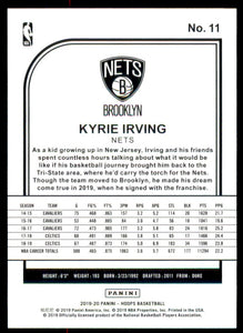 2019-20 Hoops #11 Kyrie Irving