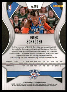 2019-20 Panini Prizm #186 Dennis Schroder