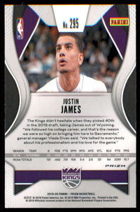 2019-20 Panini Prizm Prizms Pink Ice #295 Justin James