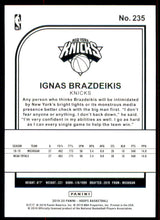 2019-20 Hoops #235 Ignas Brazdeikis RC