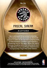 2019-20 Certified Gold Team #24 Pascal Siakam