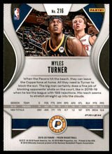 2019-20 Panini Prizm Prizms Green #216 Myles Turner