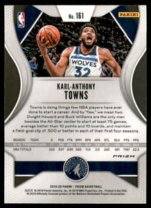 2019-20 Panini Prizm Prizms Green #161 Karl-Anthony Towns
