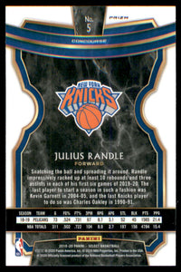 2019-20 Select Prizms Silver #5 Julius Randle