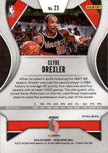 2019-20 Panini Prizm Prizms Ruby Wave #23 Clyde Drexler