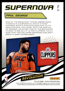 2019-20 Panini Revolution Supernova #6 Paul George