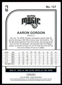 2019-20 Hoops #137 Aaron Gordon